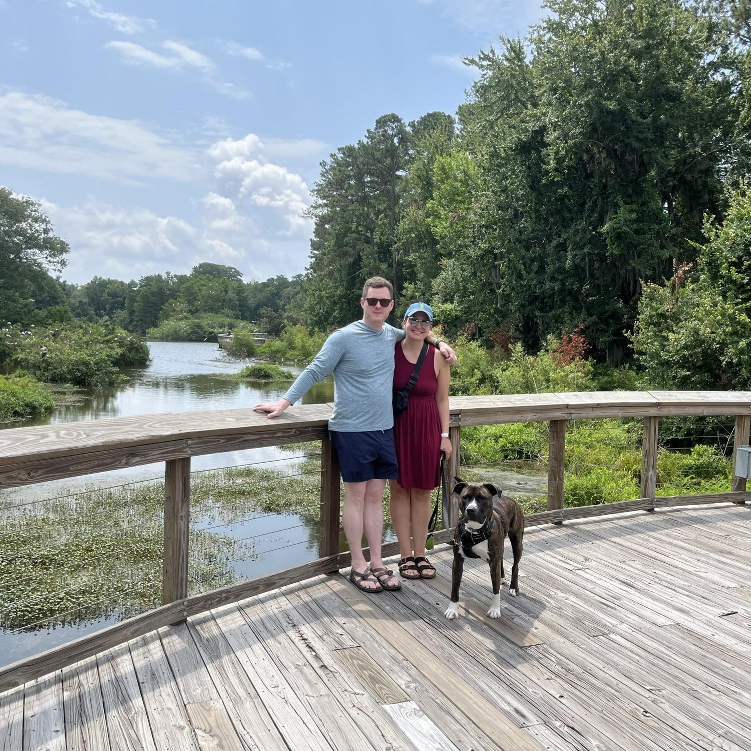 Exploring with our pup Mr. Moby!
