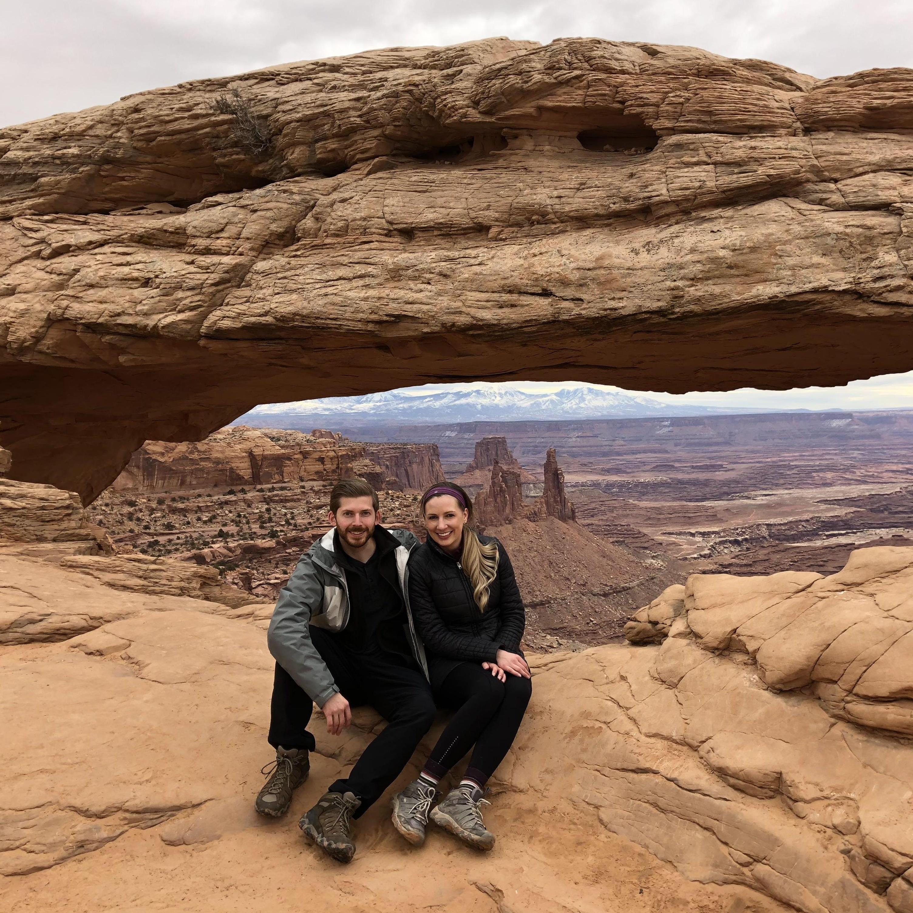 Mesa Arch at Canyonlands National Park, Utah. February 2020