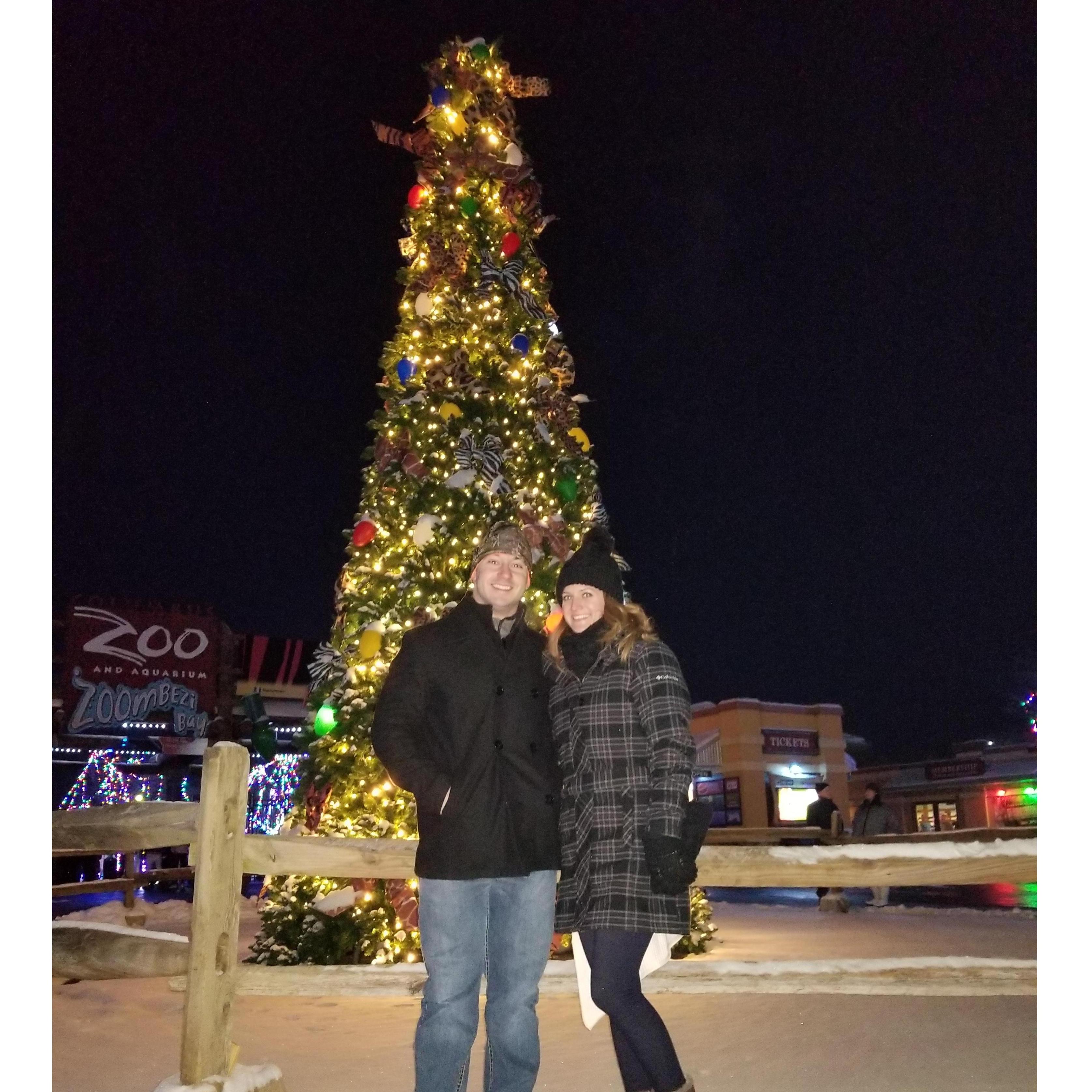 Our first Christmas at Columbus Zoo - December 2017