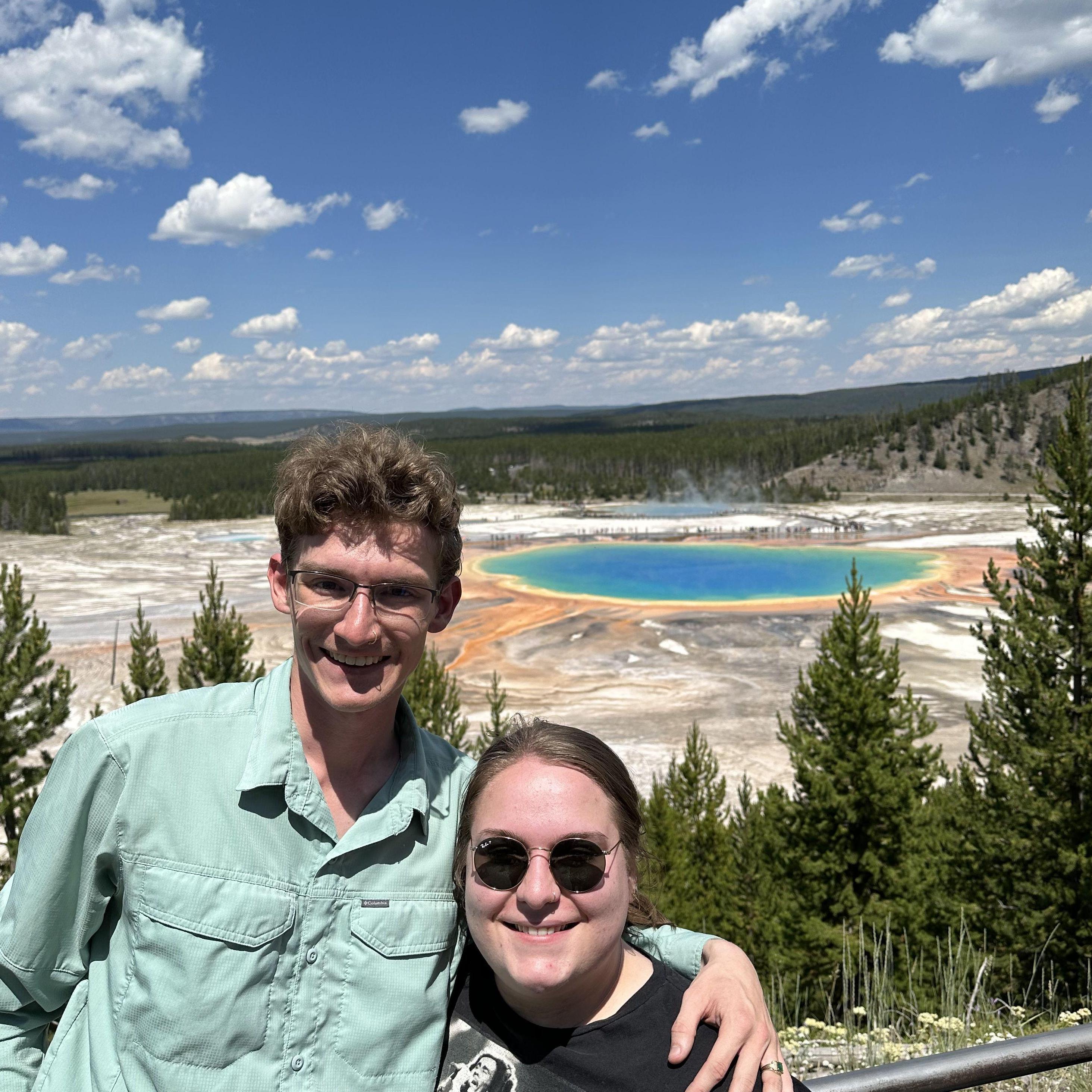 Grand Prismatic Spring Overlook, Fairy Falls, Yellowstone National Park, July 2023