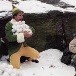 Snowball Fight in Central Park