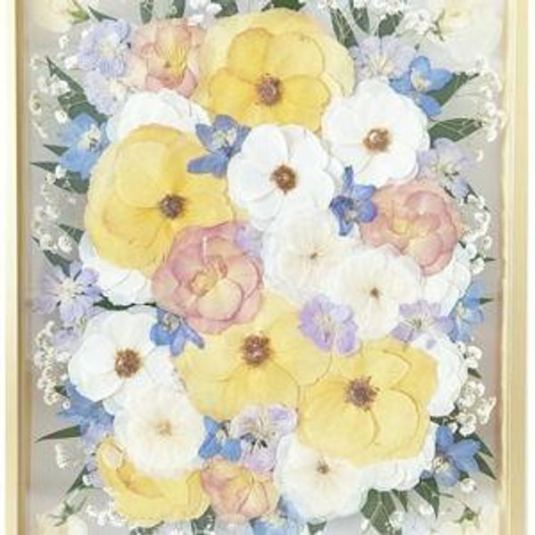 Pressed bouquet art