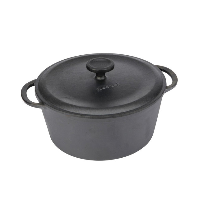 GoodCook Pre-Seasoned Cast Iron 5-Quart Dutch Oven