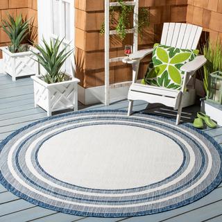 Courtyard Indoor-Outdoor Round Rug