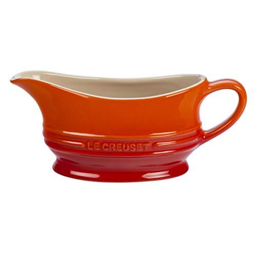 Le Creuset PG9700-122 Stoneware Gravy Boat, 12-Ounce, Flame