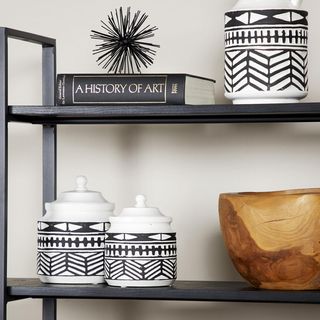 2-Piece Eclectic Decorative Jar Set