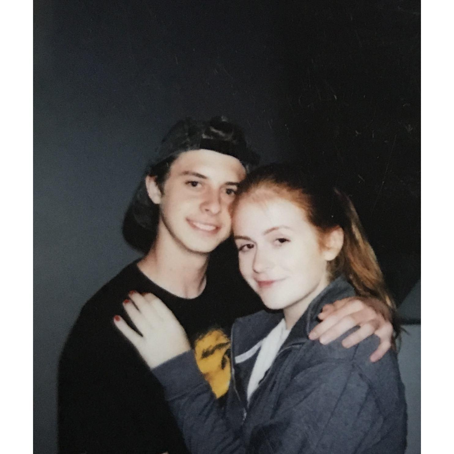 2014 (our first photo together)