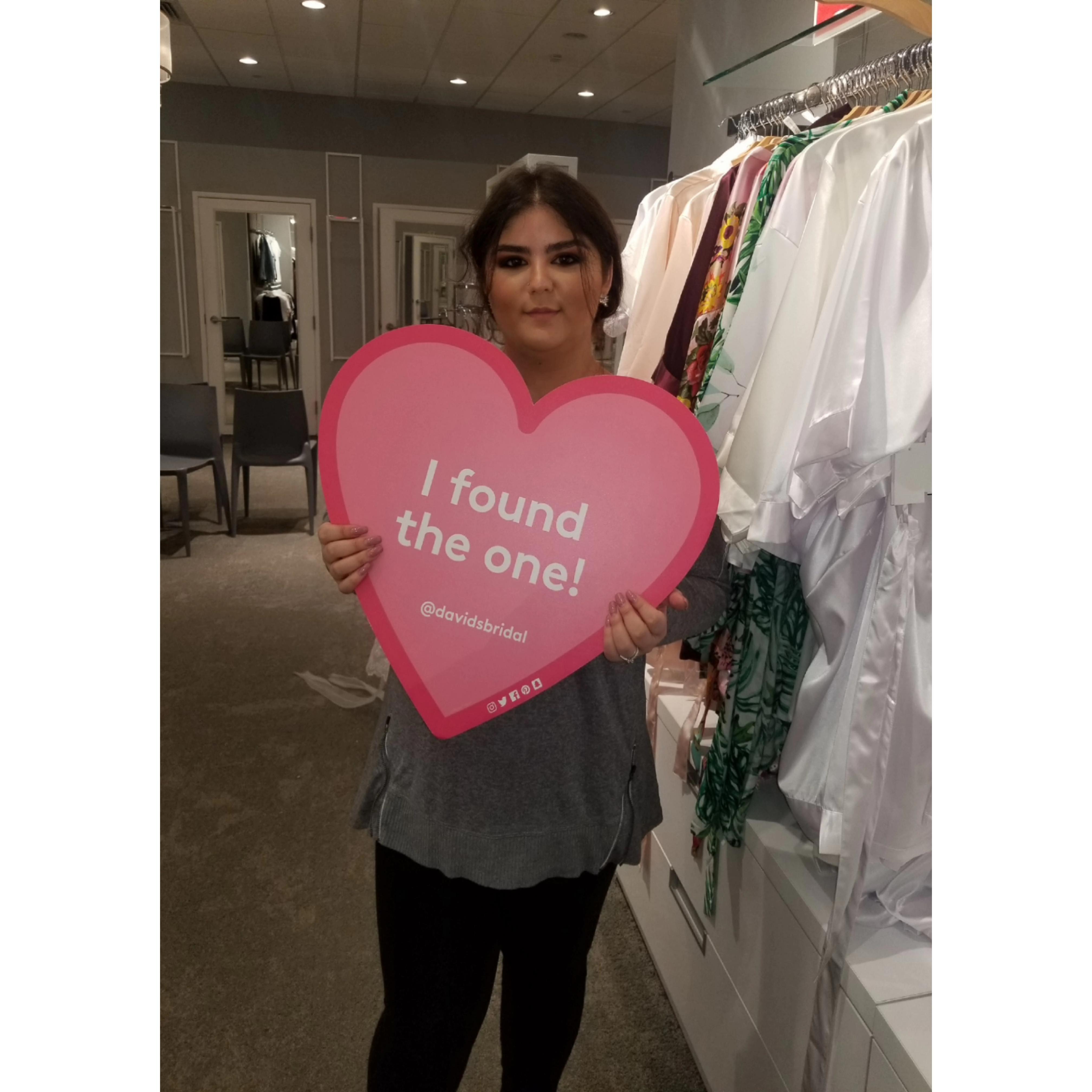 I found my dress