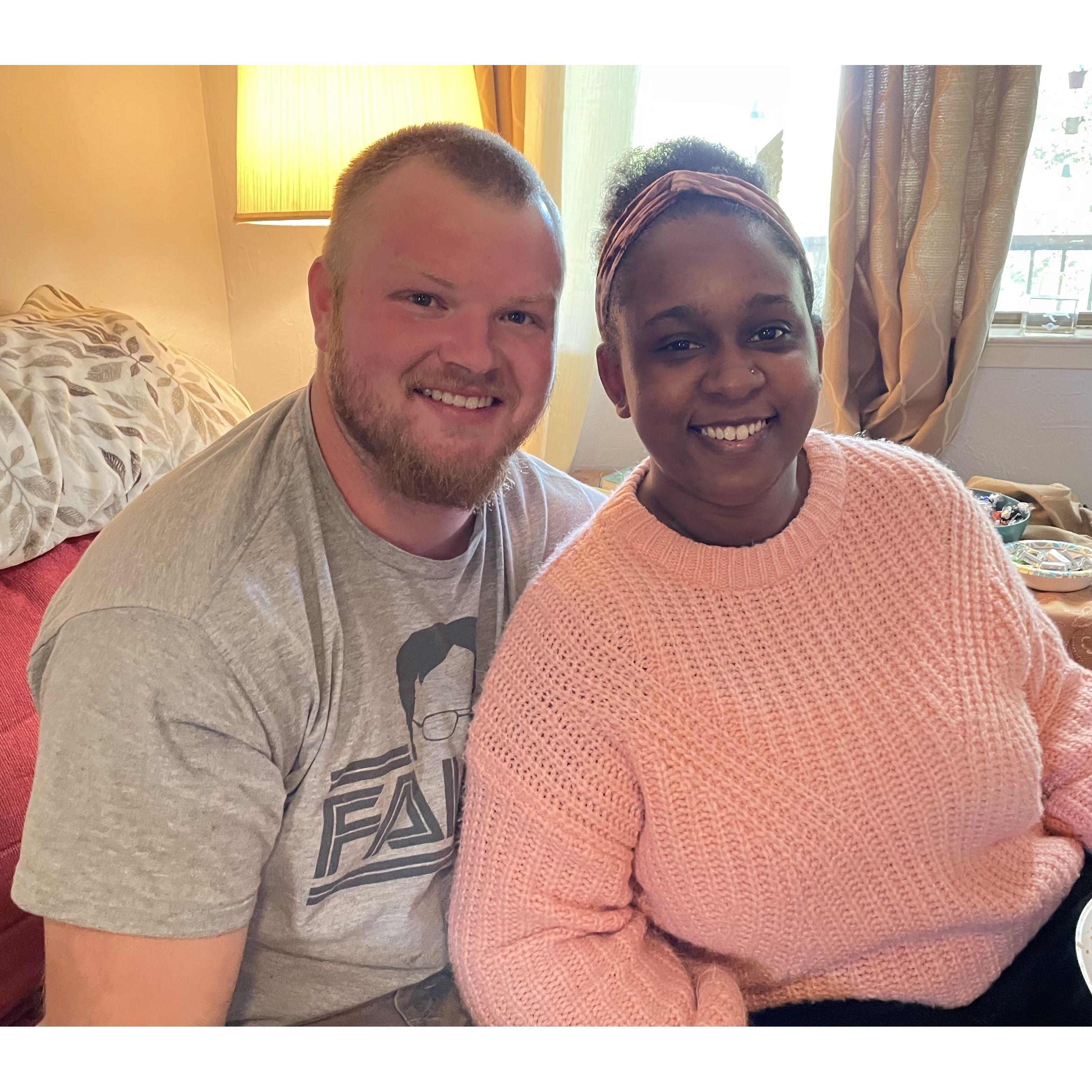 Celebrating Easter in Auburn at Andrew's aunt's house and meeting all of his extended family for the first time.