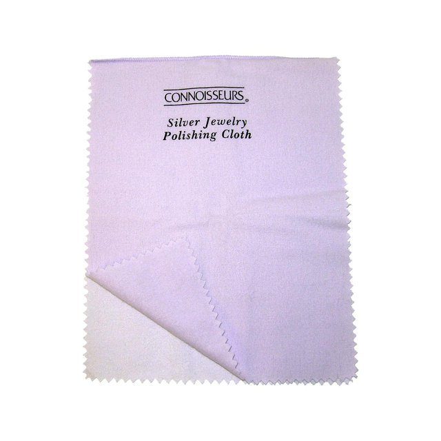 Connoisseurs UltraSoft Silver Jewelry Polishing Cloth: 16-Piece Cleaner Wipes for Silver Surfaces, Not for Pearl, Opal, Coral