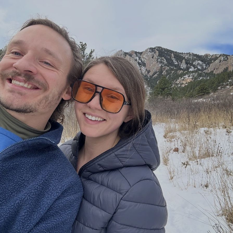 Crumbs' first hike and the day we toured our wedding venue