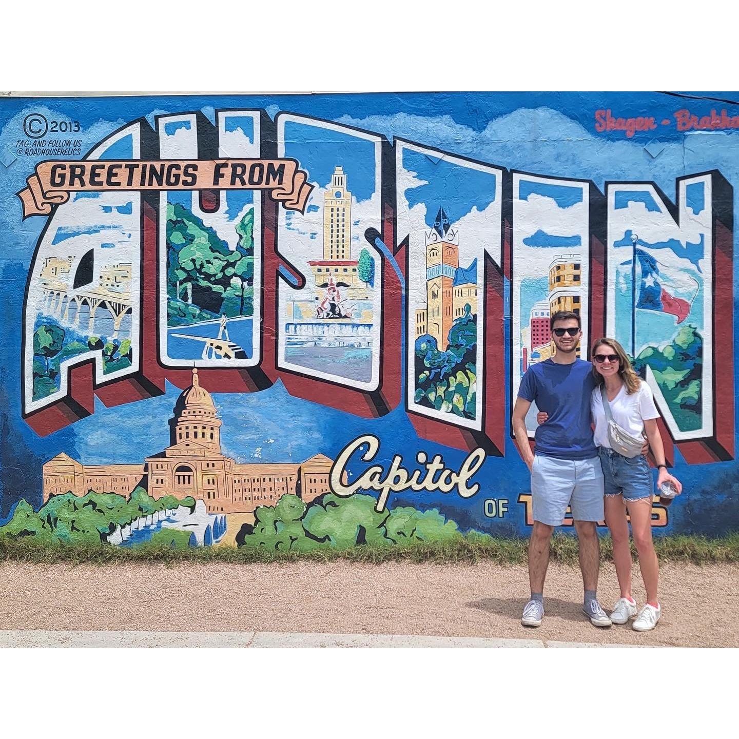 Our first vacation together to Austin, Texas!