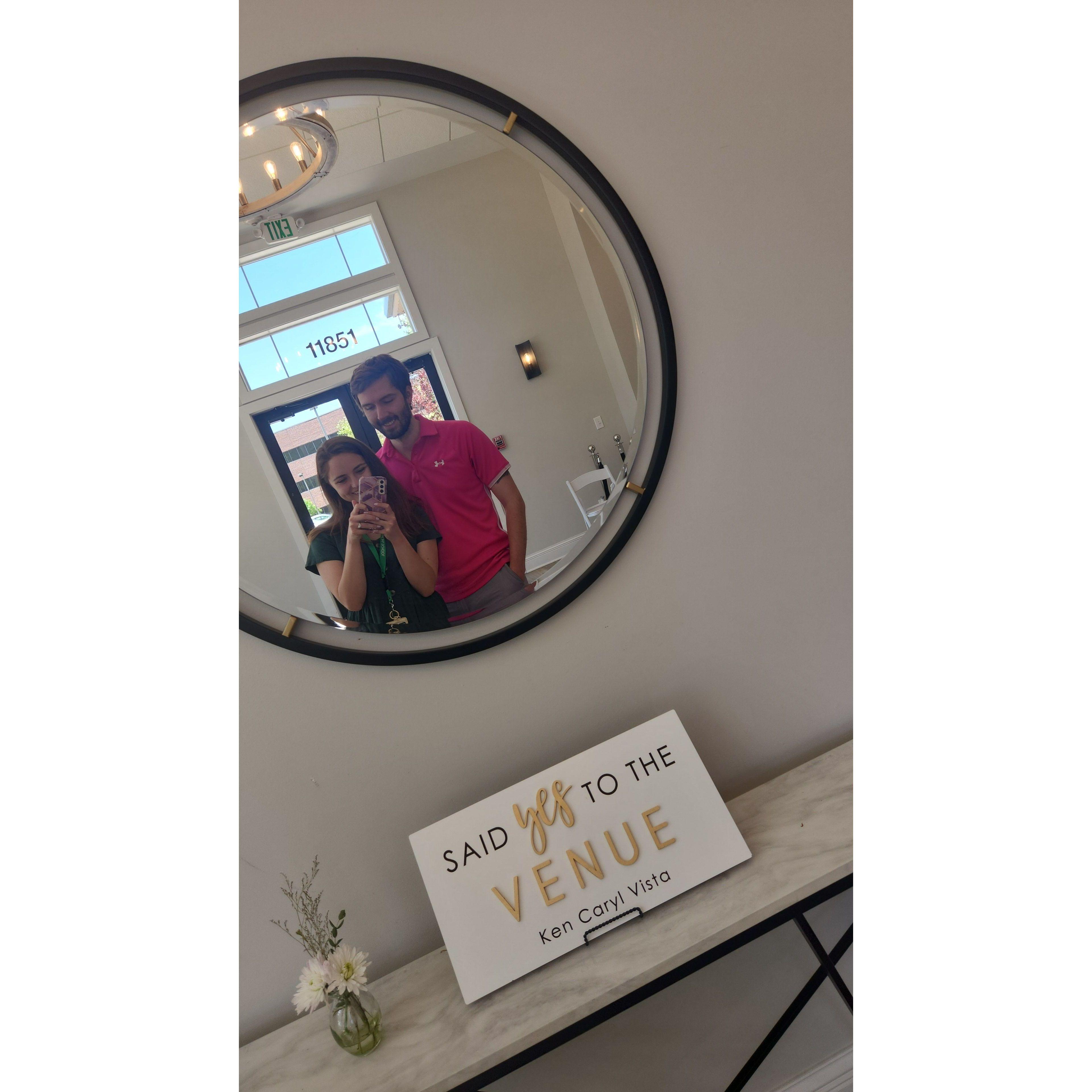 Picking our wedding venue!