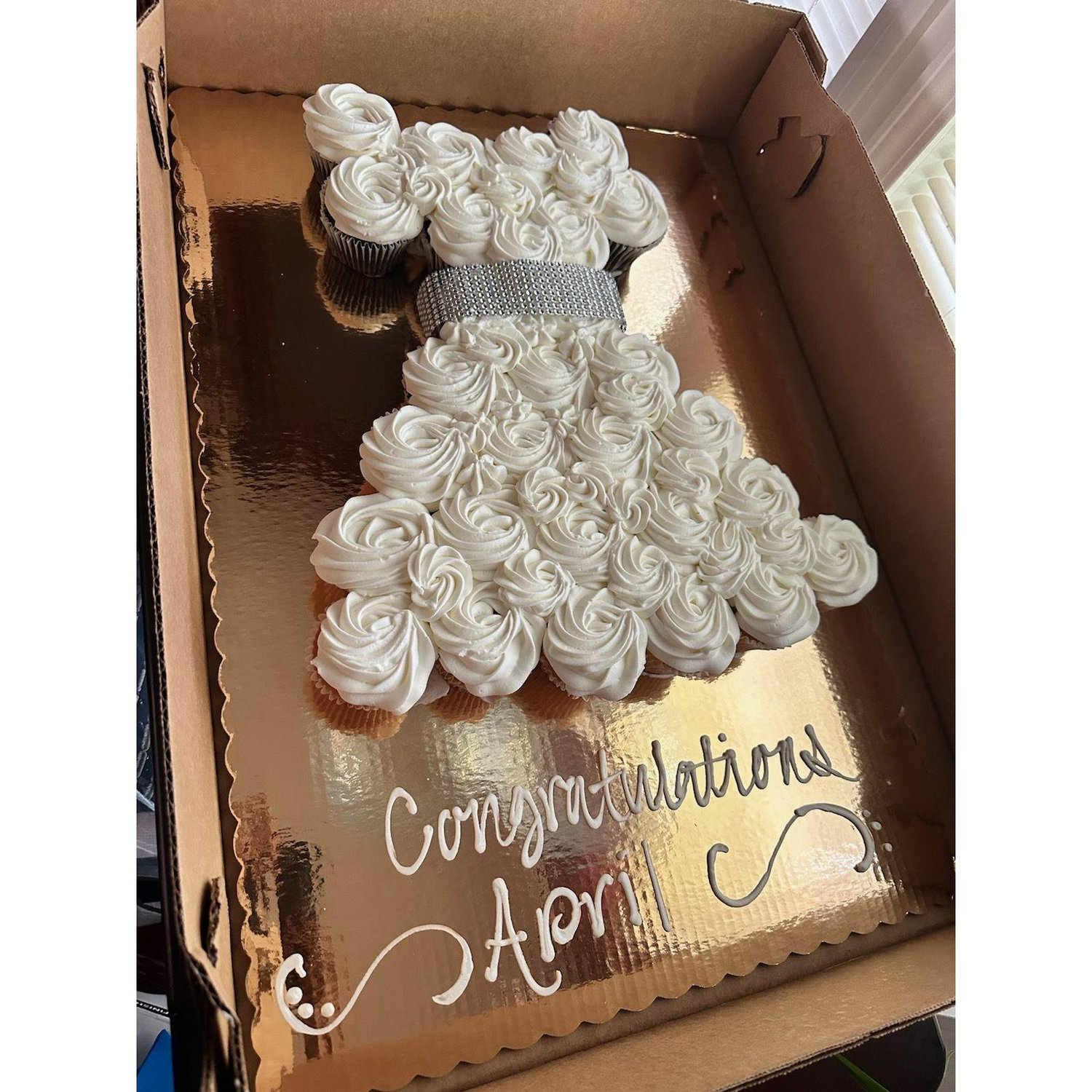 Bridal Shower Cupcake Cake