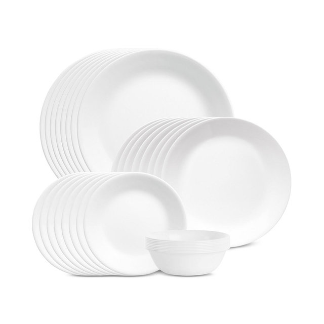 Corelle Shimmering White 32 Pc. Dinnerware Set, Service for 8