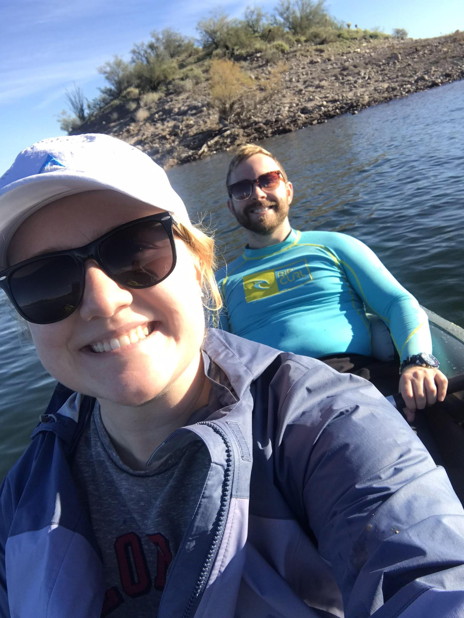 January 2020 - trying out our new inflatable kayak