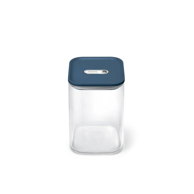 Caraway Home Large Glass Airtight Container Navy