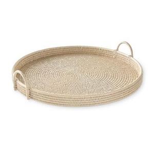 Hapao Round Tray, Light Wash, Large