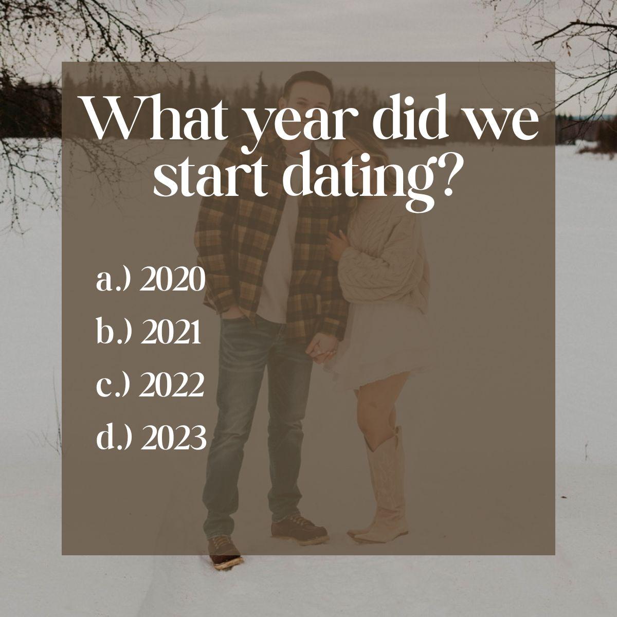 c.) We started dating December 2022!