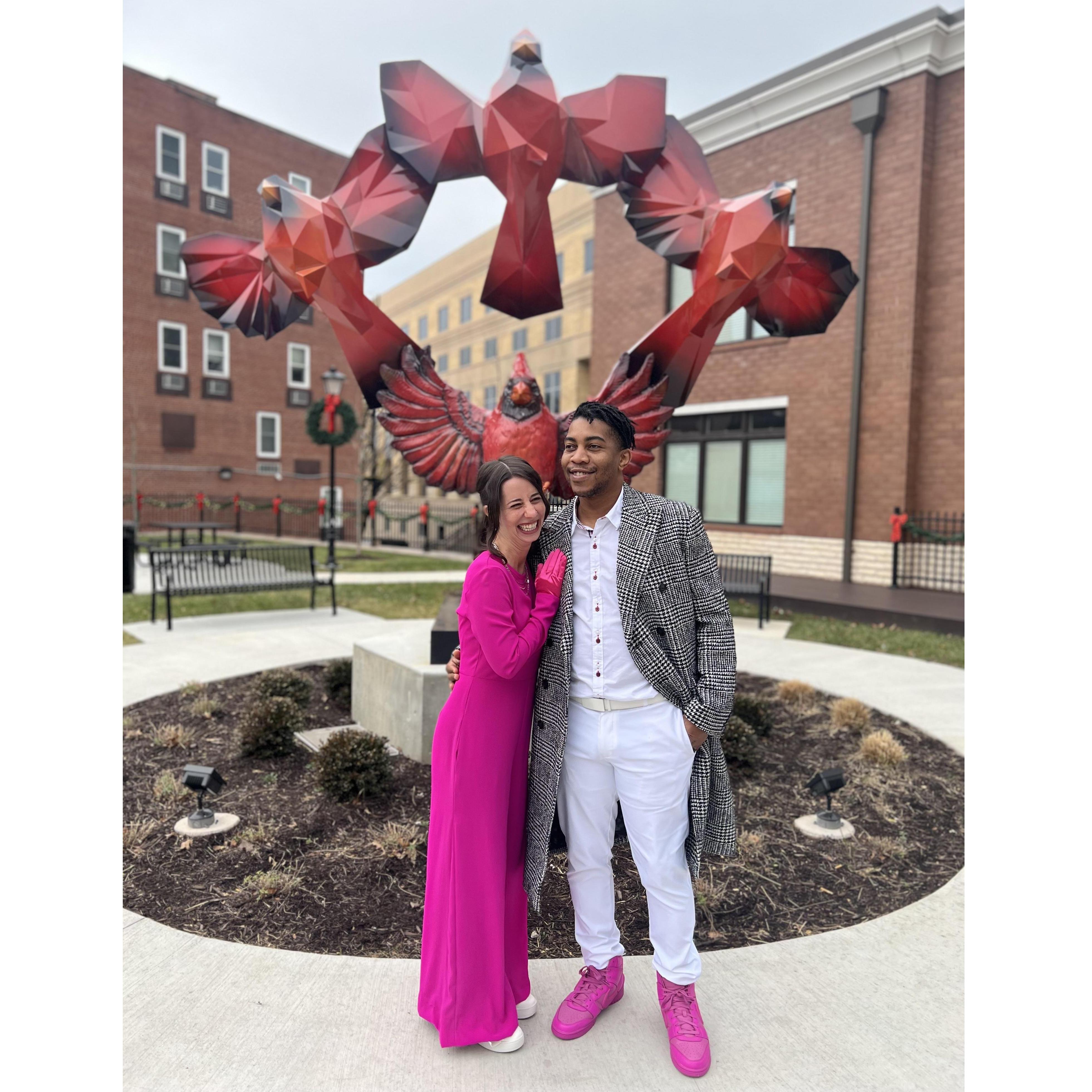 After our courthouse wedding ceremony in Beckley, WV.