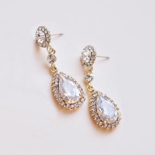 Stephanie CZ Wedding Earrings