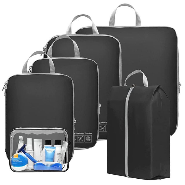 Compression Packing Cubes for Travel, Cambond Luggage Organizers Compression Cubes for Suitcases