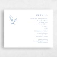 Blue Wedding Enclosure - Cardinell Letterpress
