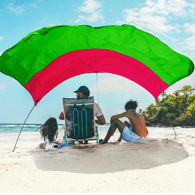 Shibumi Shade with Wind Assist - Mini / Hibiscus