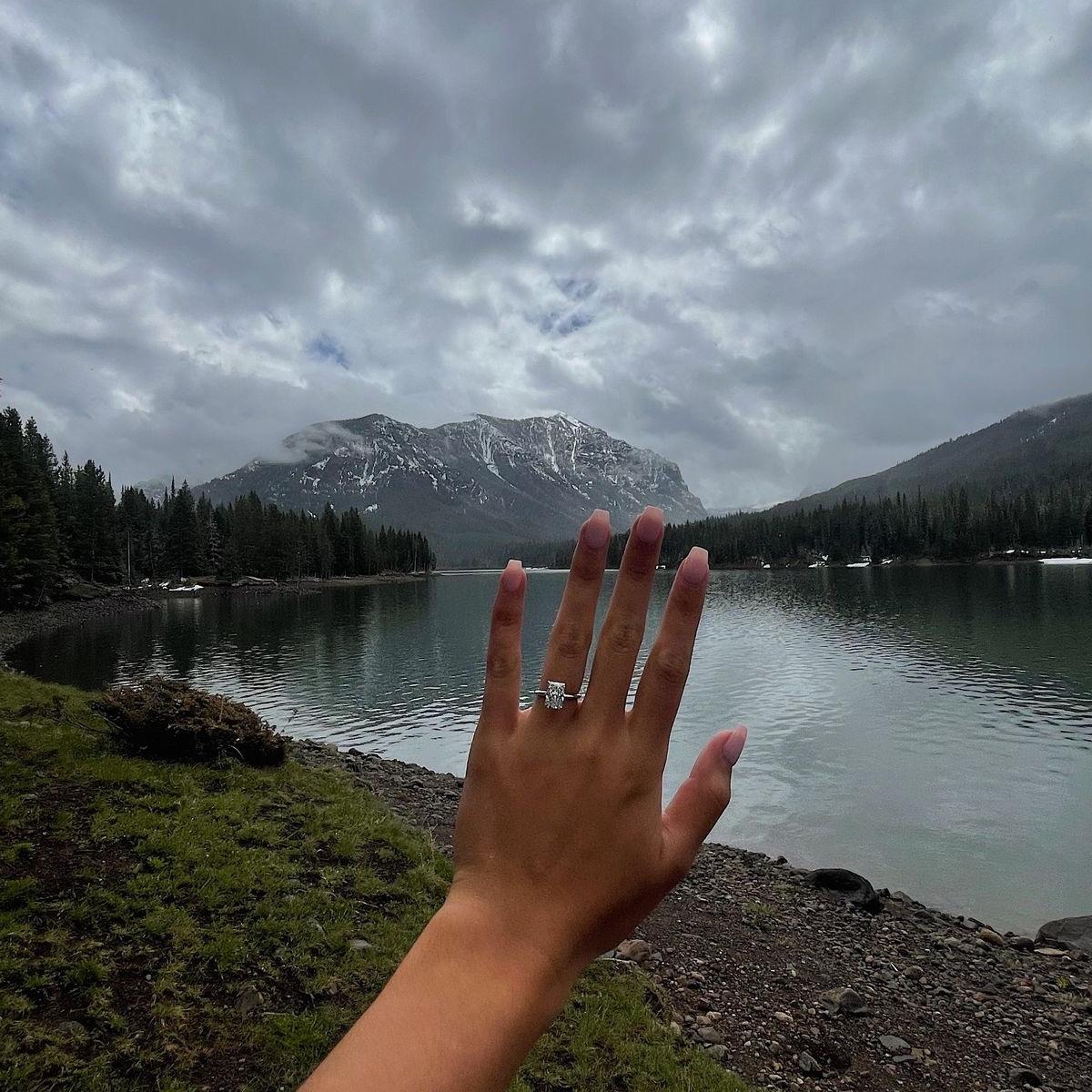 where Zac proposed- Hyalite Canyon in Bozeman, MT