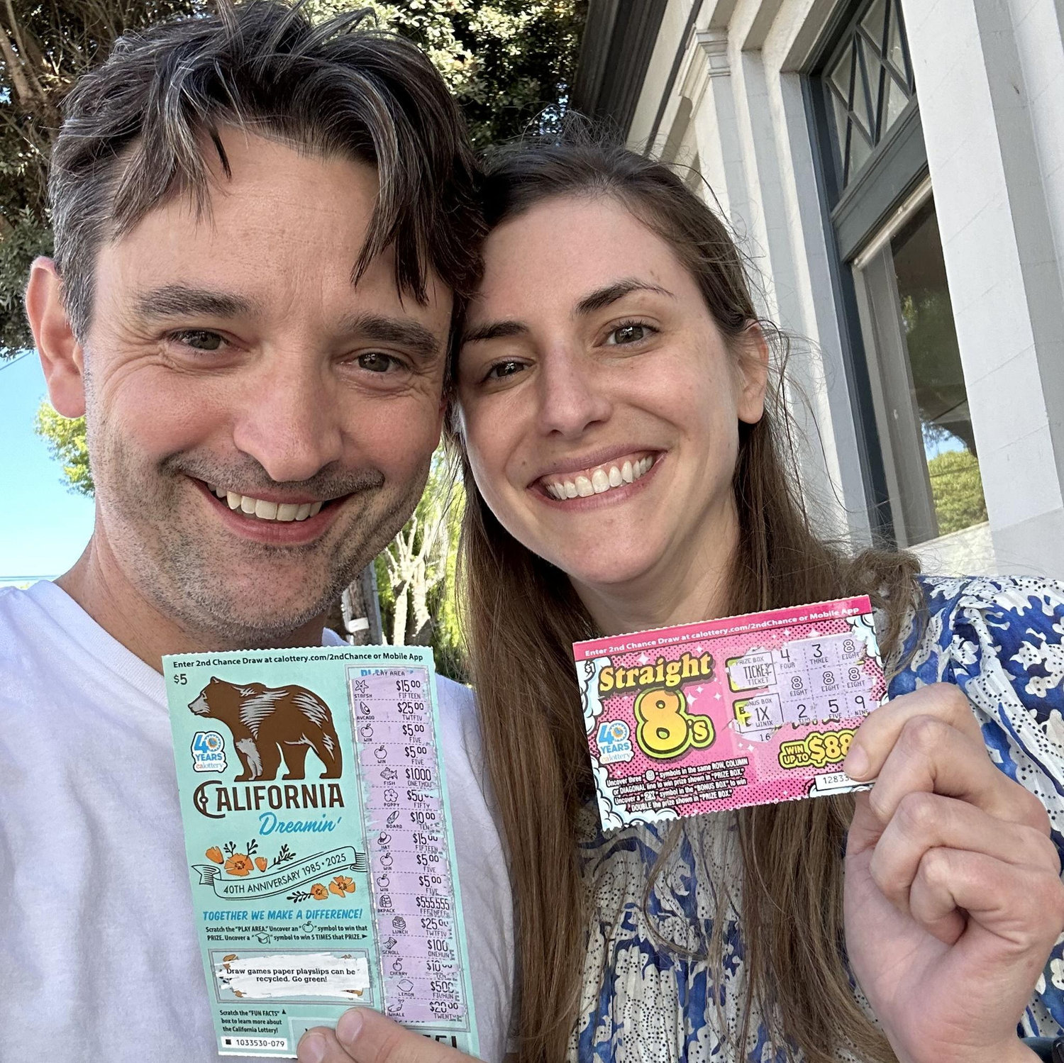 We won the lottery! A whole $21.