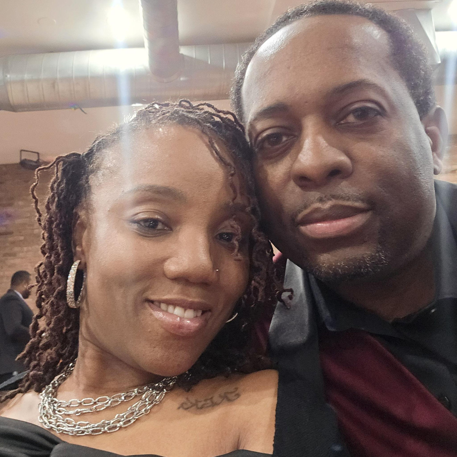 We were at my Sista's surprised engagement party