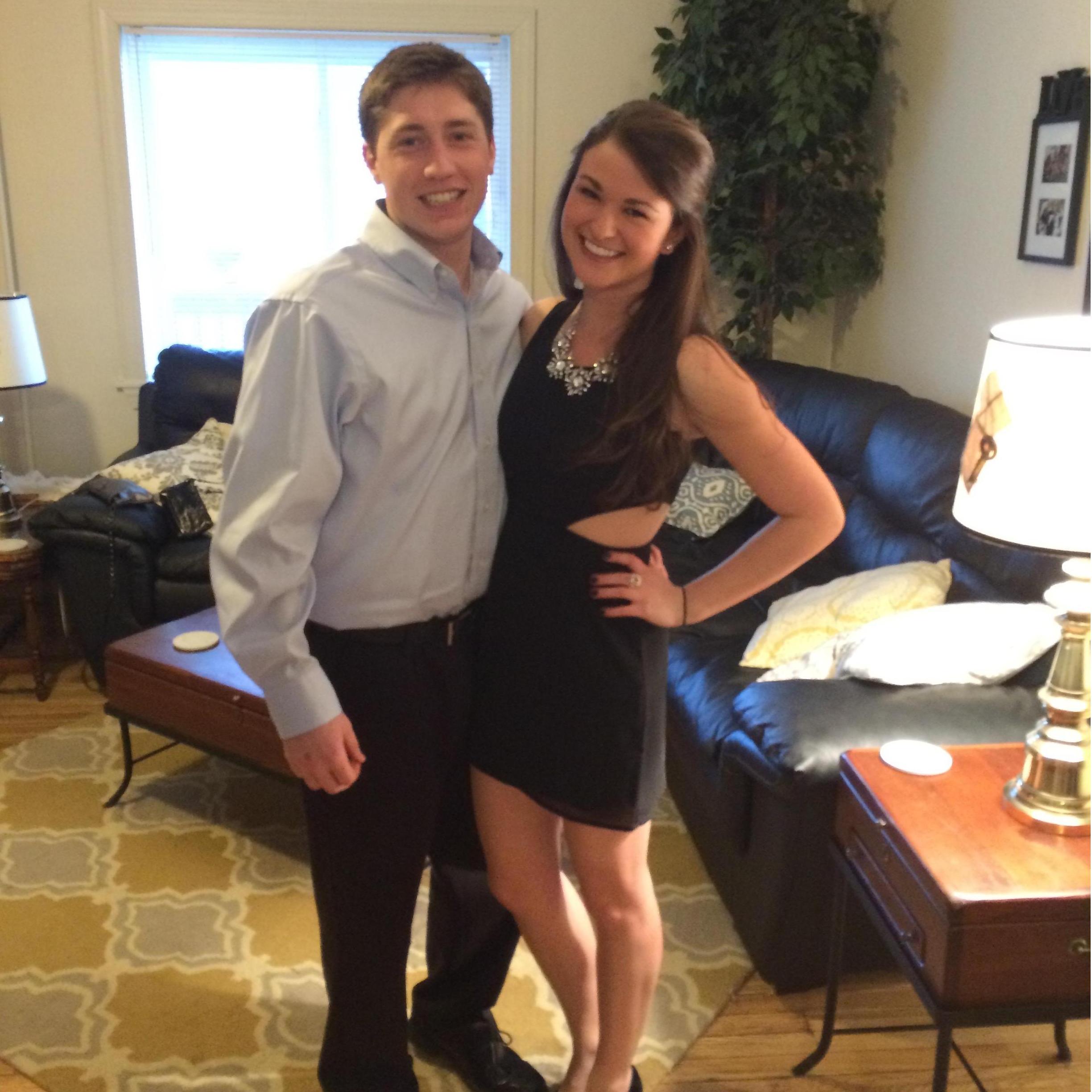 Our first and last ZTA formal. And first official pic as a couple :)