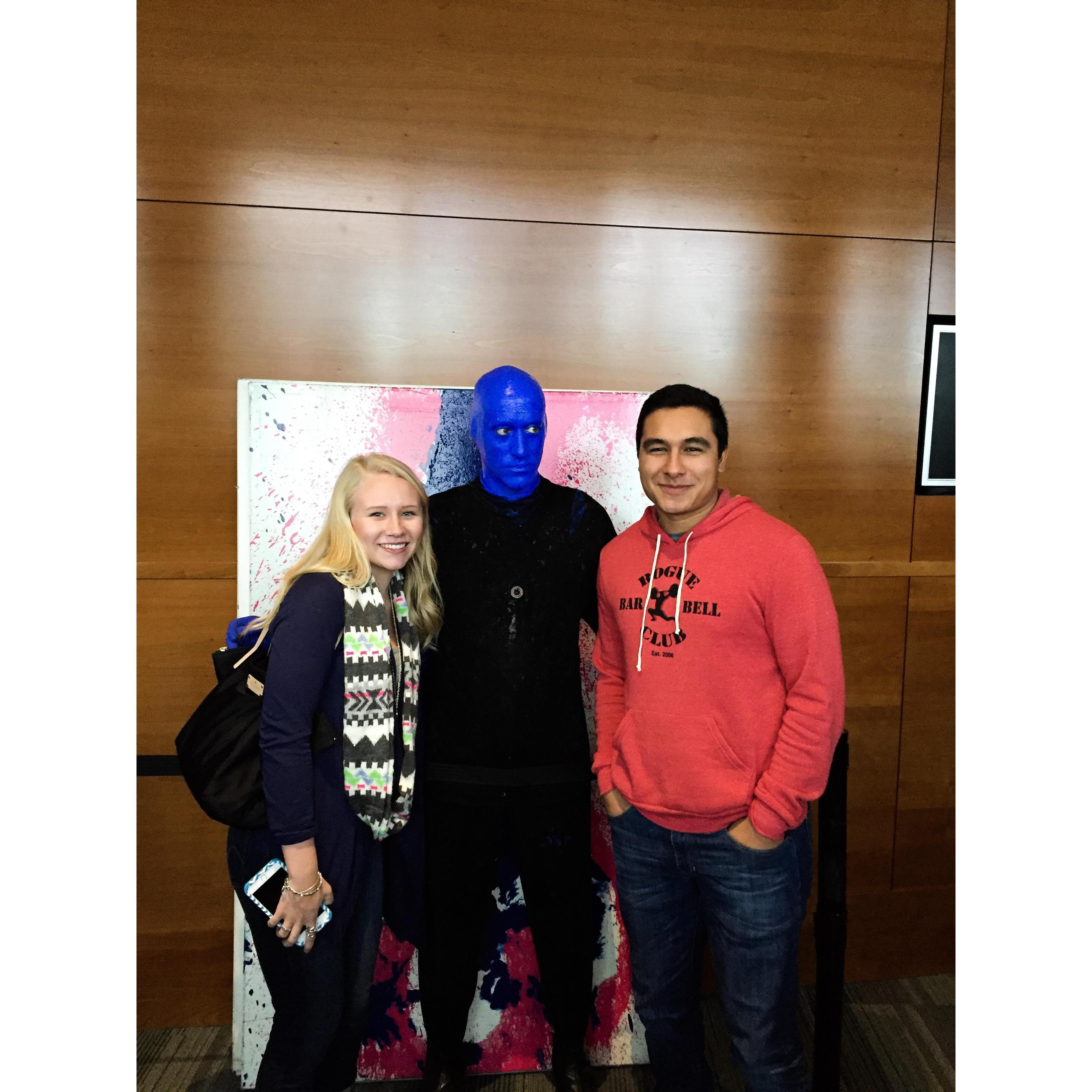 We saw the BLUE MAN GROUP! 2016