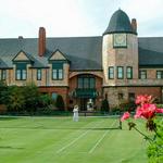 Play tennis on a grass court at the International Tennis Hall of Fame.