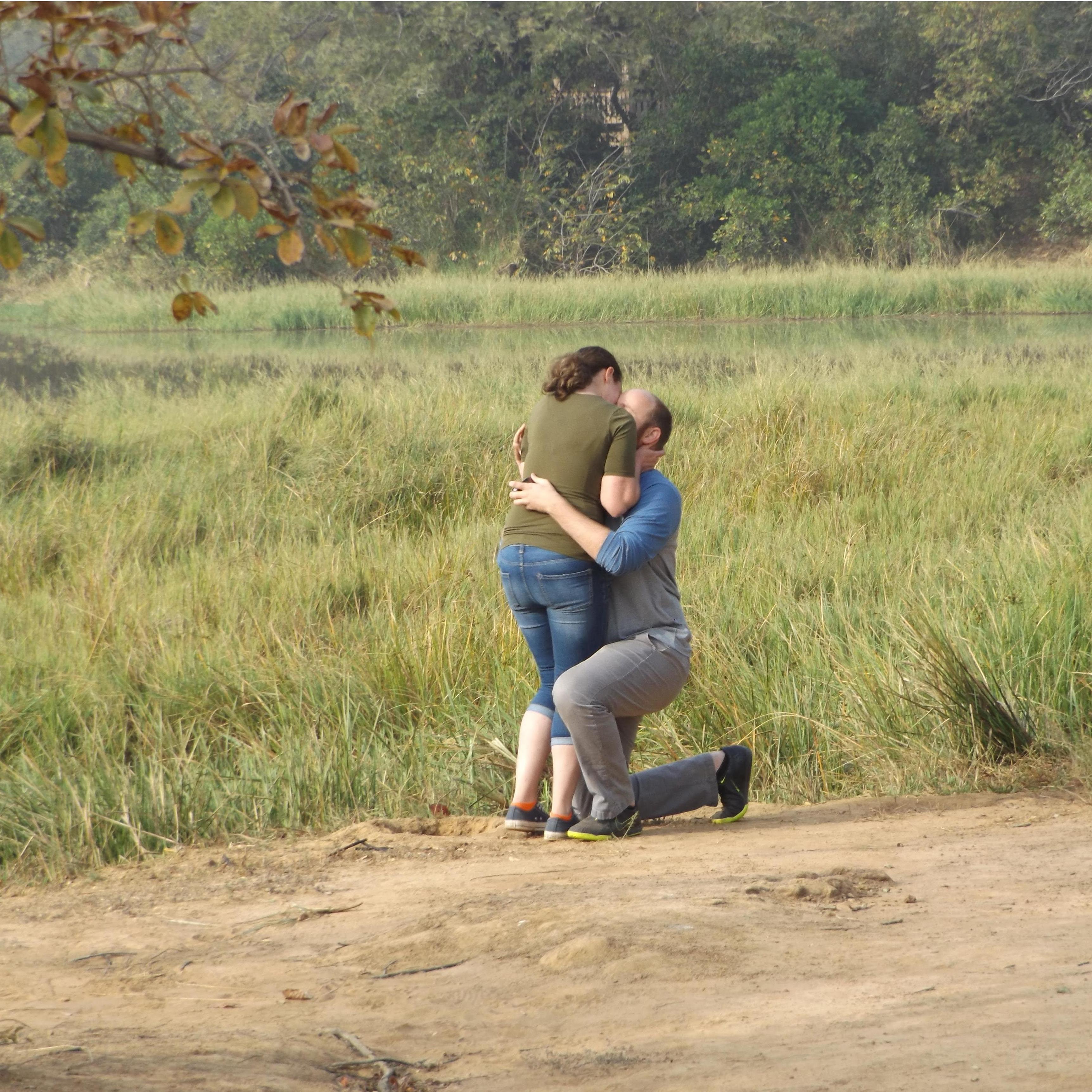 Right after she said "YES!"