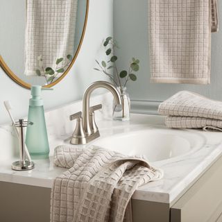 Everyday Textured Windowpane Hand Towel, Set of 4