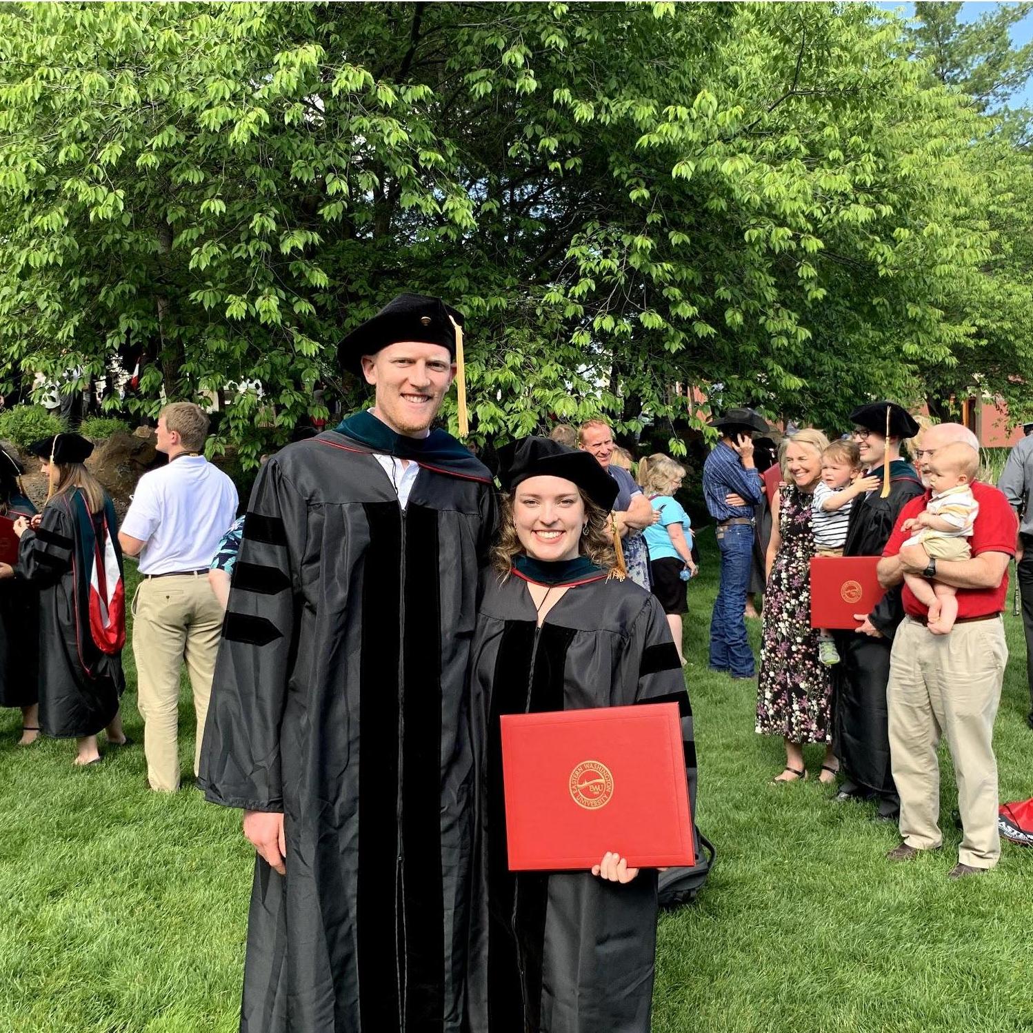 Grad school graduation! Officially Doctors of Physical Therapy