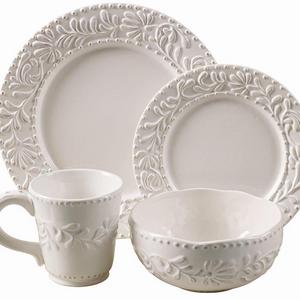 Amandine 16 Piece Dinnerware Set, Service for 4