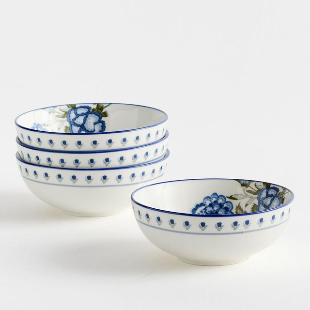 Kravet Rosehill Cereal Bowls, Set of 4 - Azure