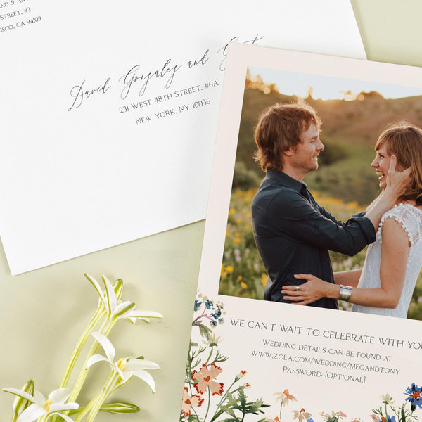 Bellfort Portrait | Linen | Zola Wedding Invitations