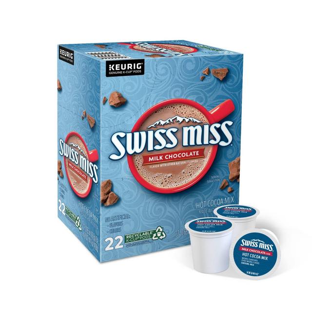 Swiss Miss Milk Chocolate Cocoa - K-Cup Pods - 22ct