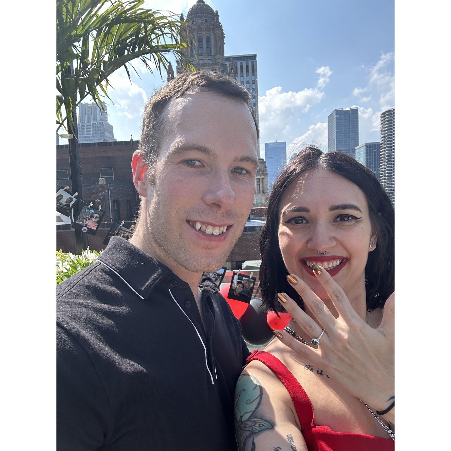 Right after Alex proposed