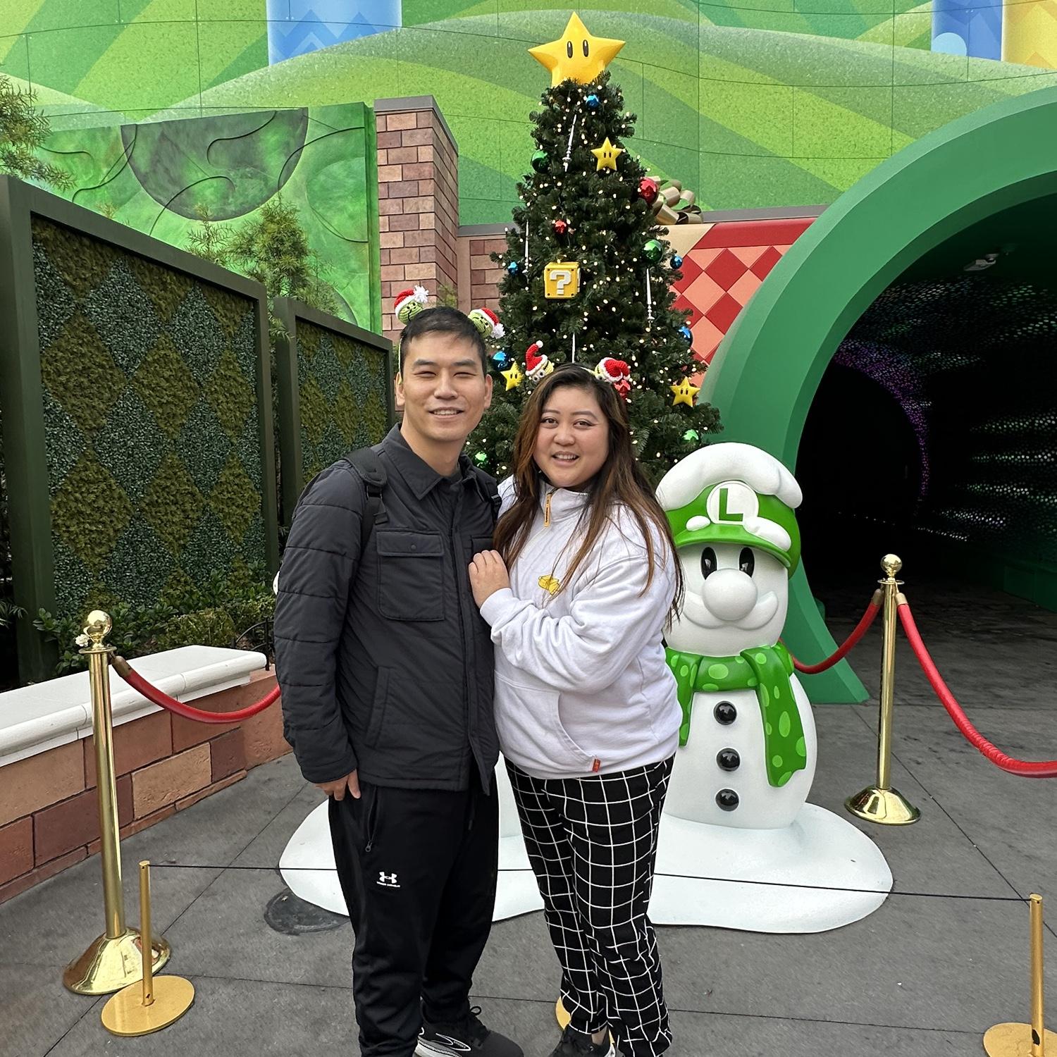 We’re really just kids at heart at Mario land in Universal Studios