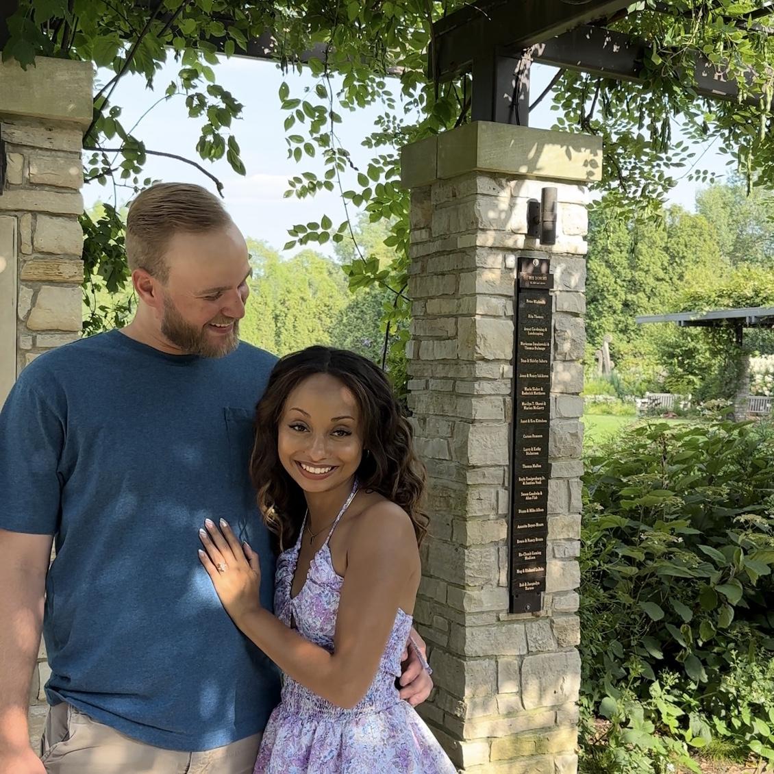 We got engaged!🤍🥂 7-20-24