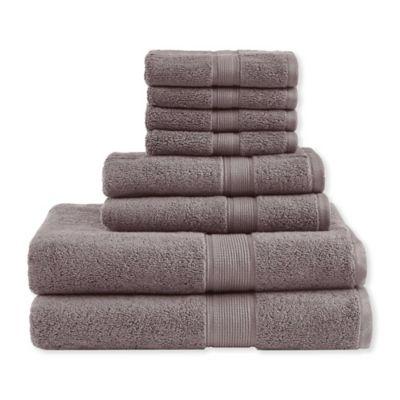Madison Park Signature 800GSM 100% Cotton 8-Piece Towel Set in Seafoam
