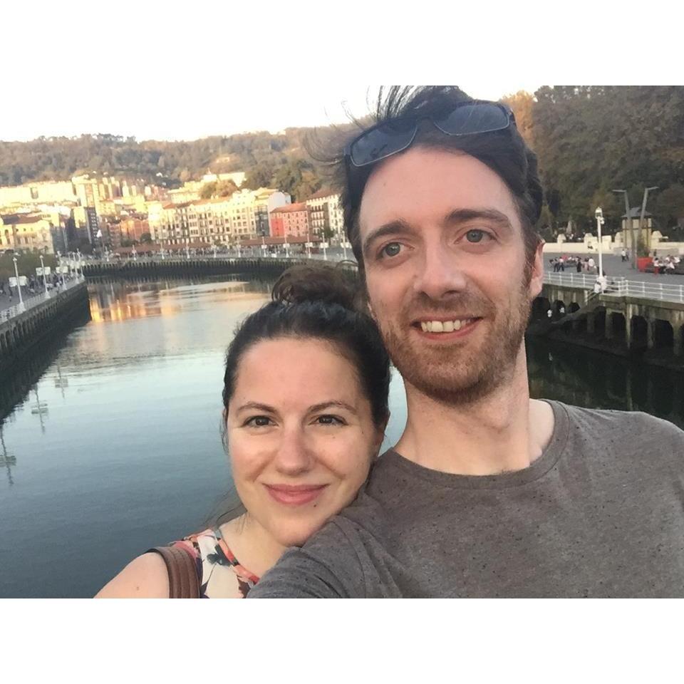 Tadhg and Kate in Bilbao, Spain