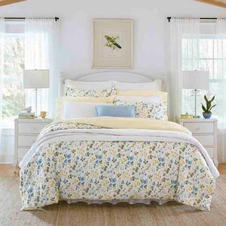 Meadow Floral 300-TC Cotton Sateen 3-Piece Duvet Cover Set