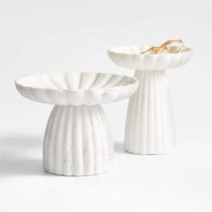 Jolie Low Wide Marble Pedestal 7.5" Save to FavoritesJolie Low Wide Marble Pedestal 7.5"