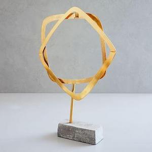 Kinetic Brass Object on Stand