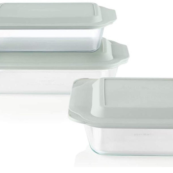 Pyrex Deep 3-Pack Glass Baking Dish Set (9"x13", 7"x11", 8"x8")